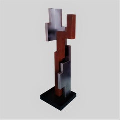 Verdad 06 - contemporary modern abstract geometric steel sculpture