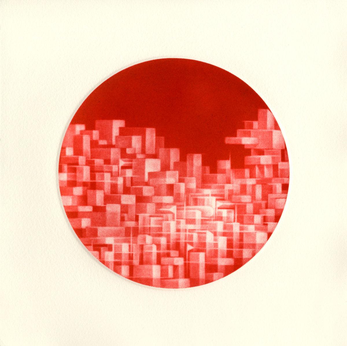 Red Loop (Folge von 12 Schabkunstdrucken in einem Portfolio in einer Schachtel) im Angebot 6