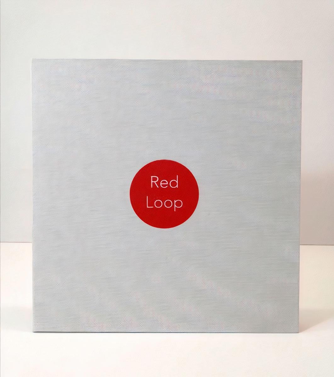Eduardo Leyva Herrera Abstract Print - Red Loop (suite of 12 mezzotints in boxed portfolio)