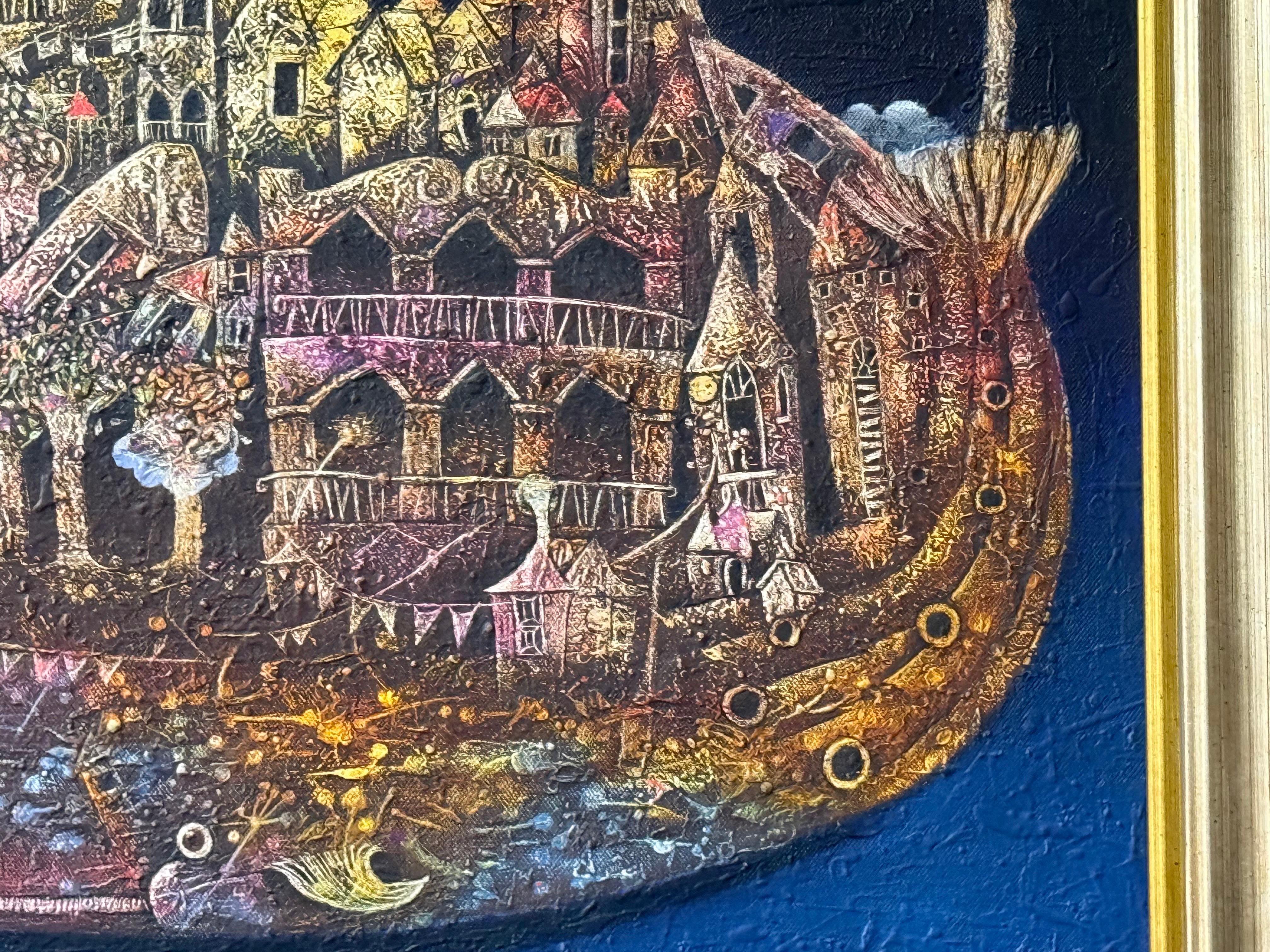 Eduardo Miguel Abela Torras Surrealist Öl auf Leinwand im Angebot 10