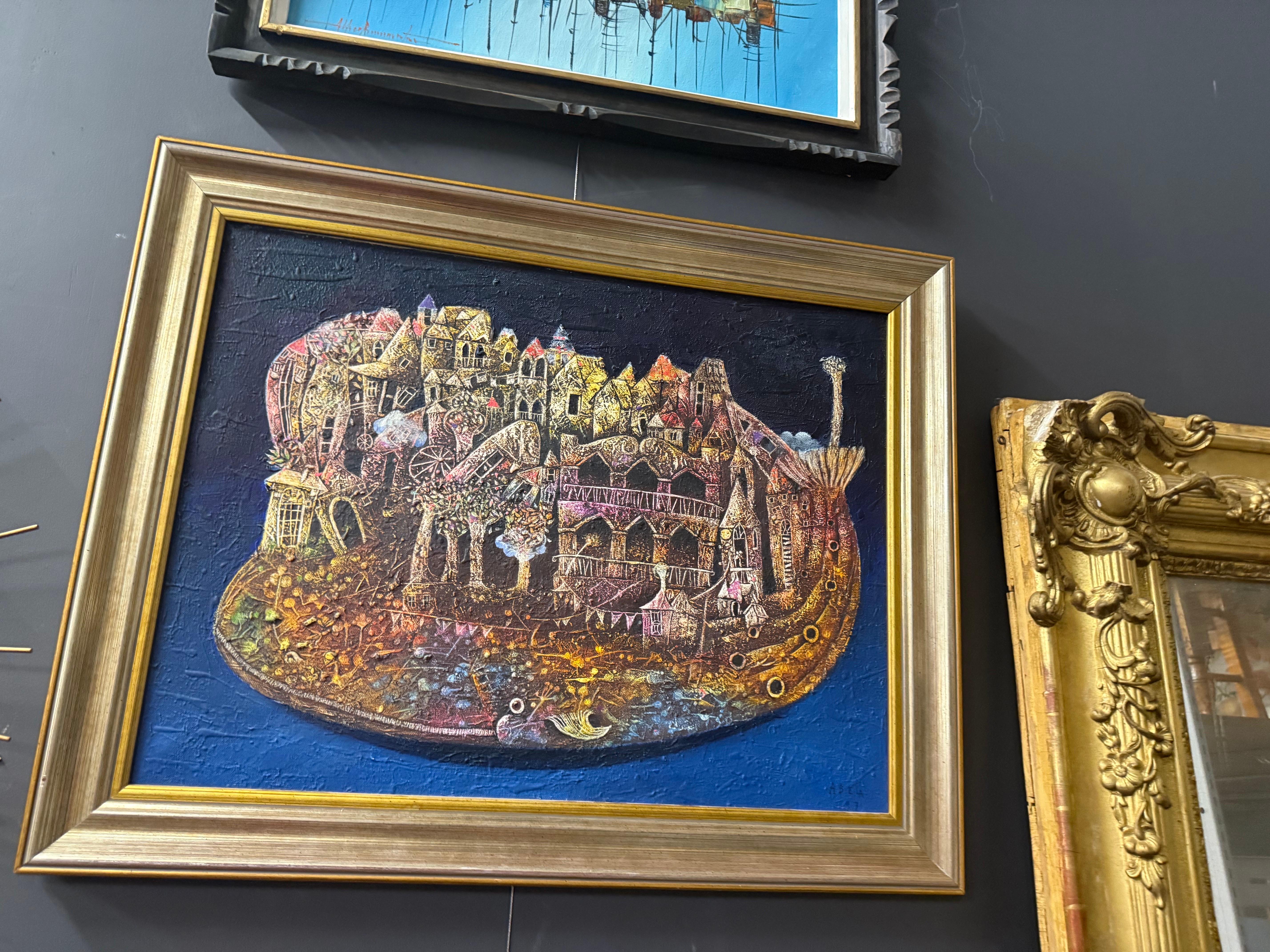 Eduardo Miguel Abela Torras Surrealist Öl auf Leinwand im Angebot 12
