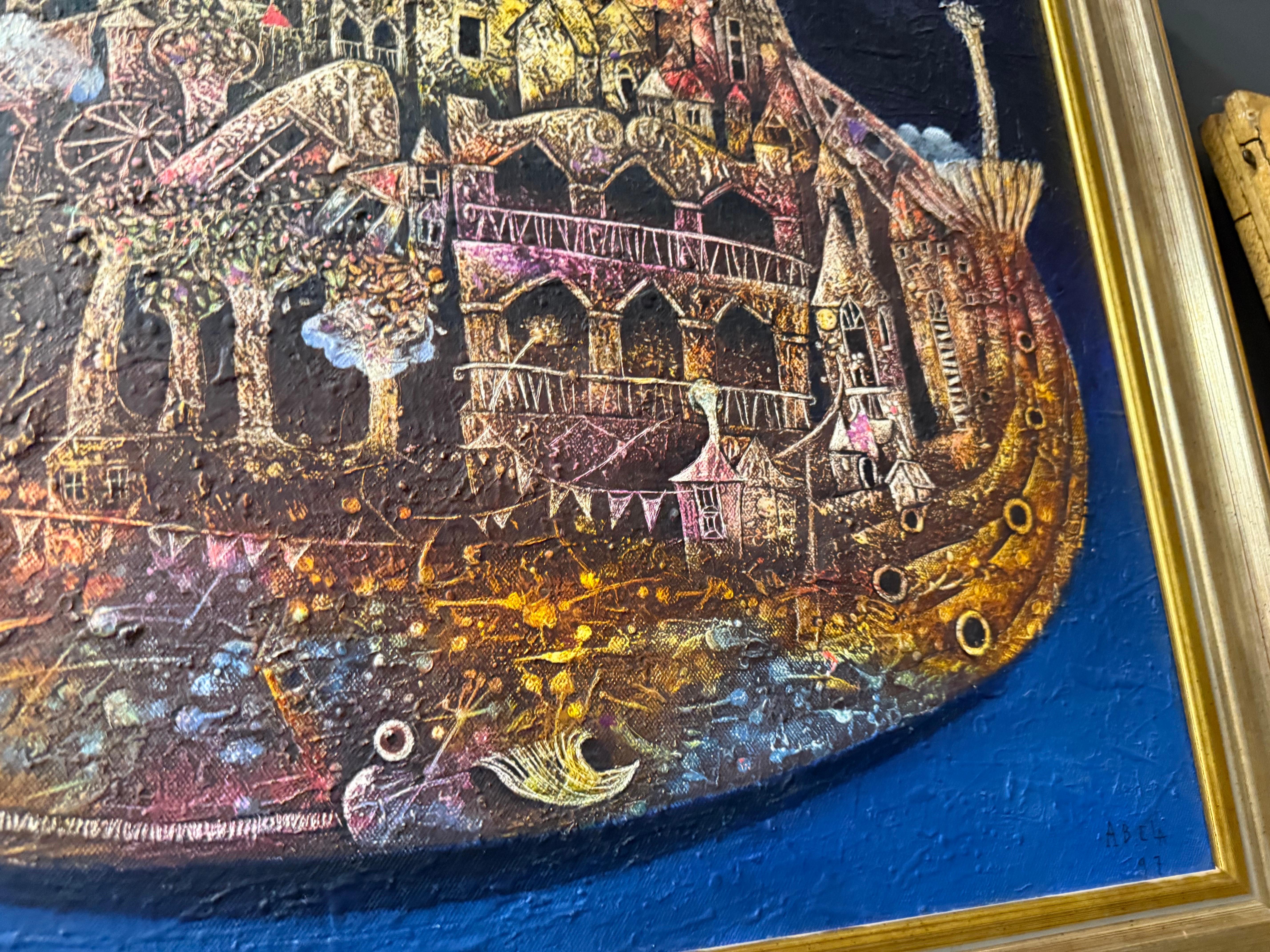 Eduardo Miguel Abela Torras Surrealist Öl auf Leinwand im Angebot 13