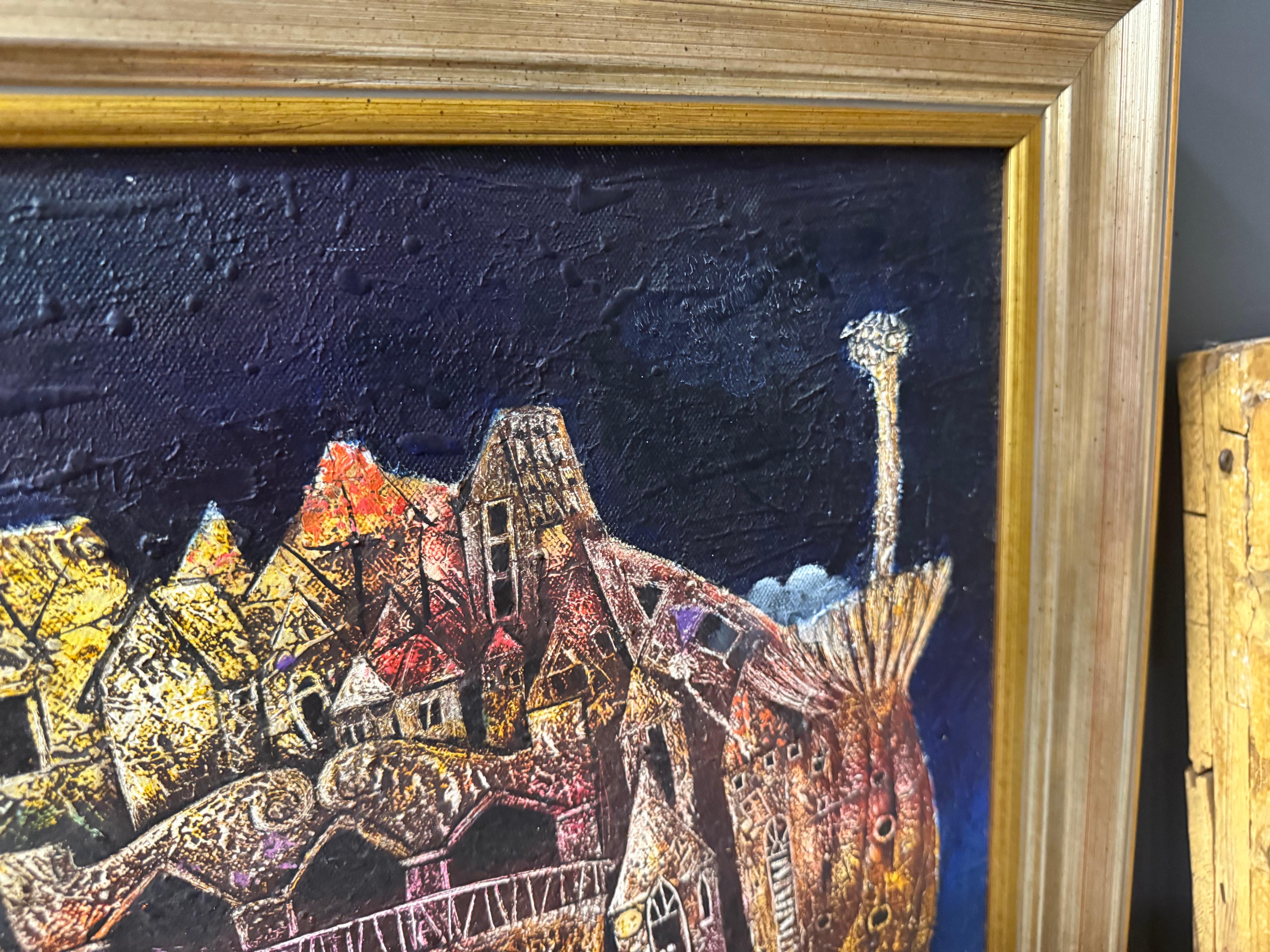 Eduardo Miguel Abela Torras Surrealist Öl auf Leinwand im Angebot 14