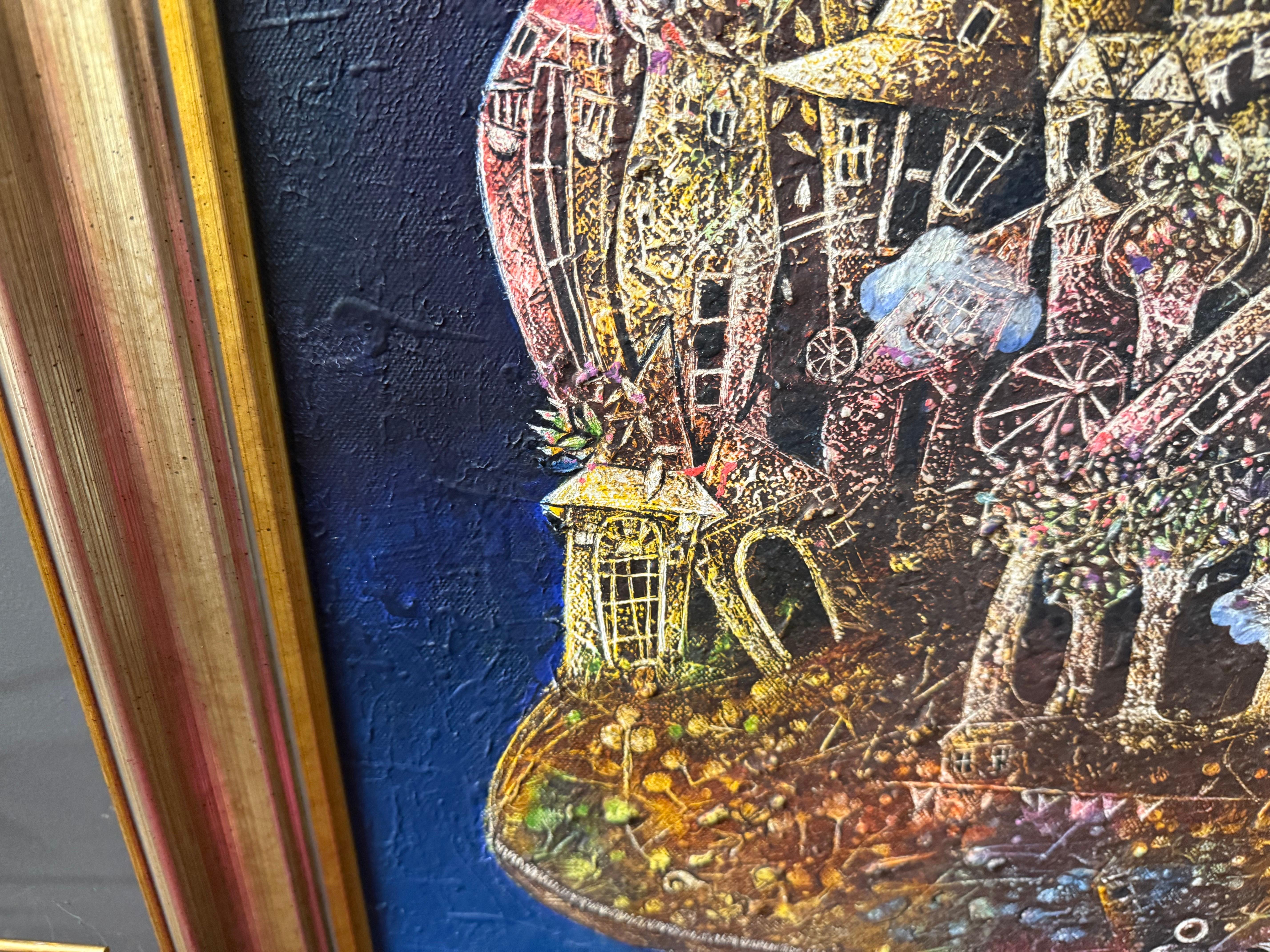 Eduardo Miguel Abela Torras Surrealist Öl auf Leinwand im Angebot 2