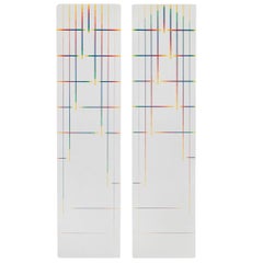 Paolo Minoli — Dipinto Astratto su Tavola — “In luce queste poche note” — 1989