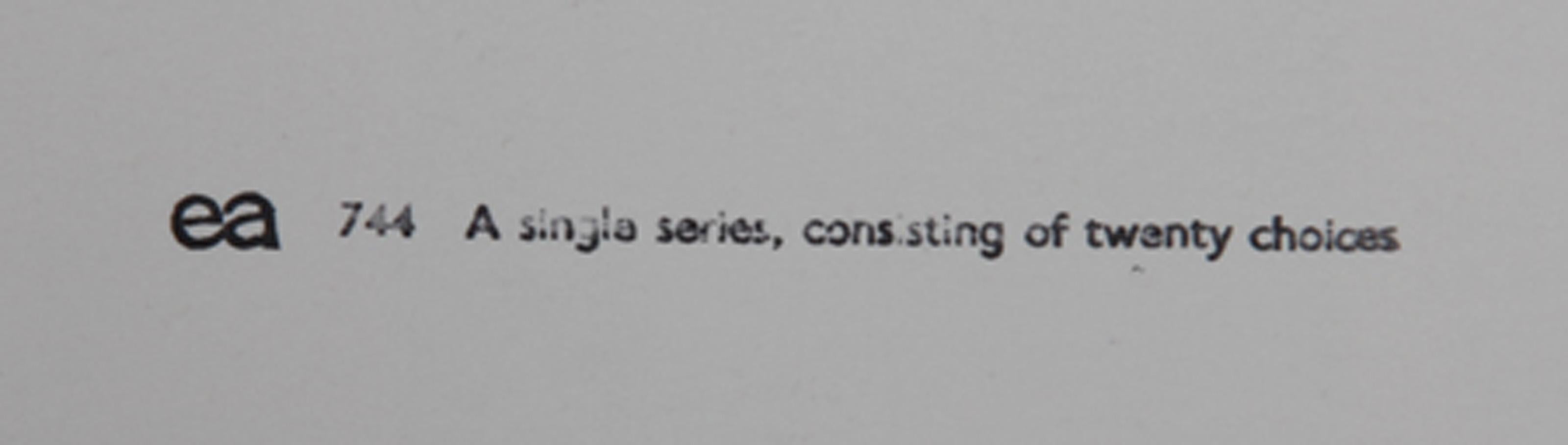 A Single Series Consisting of Twenty Choices, Pop Art Lithograph by Paolozzi For Sale 1