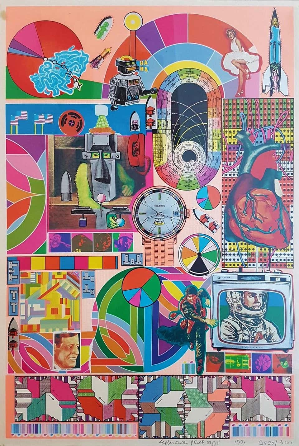 Eduardo Paolozzi Donald Duck Meets Mondrian Print Patterns Pop eduardo-paolozzi-donald-duck-meets-mondrian-print-patterns-pop
