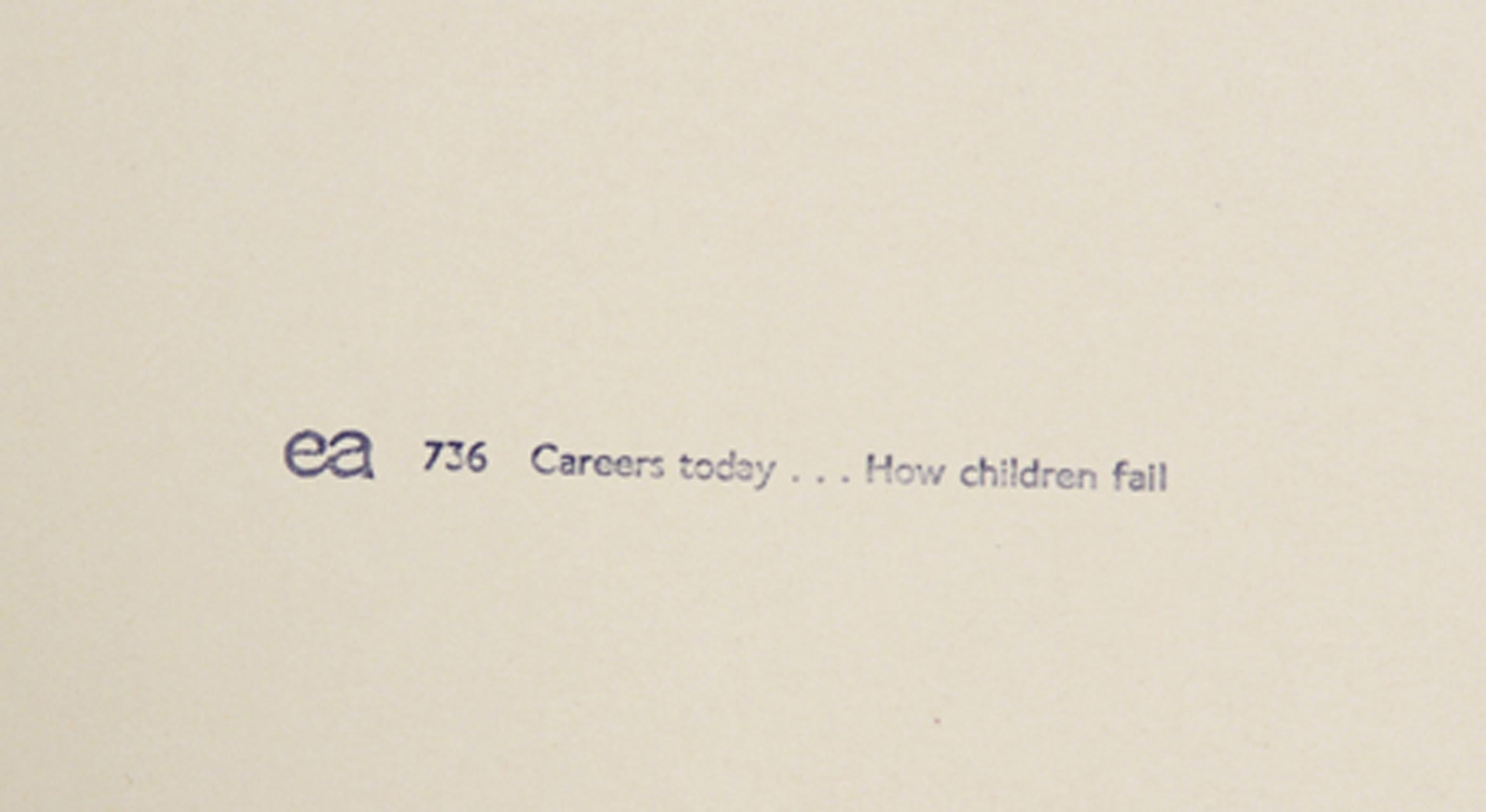 Careers Today... How Children Fail II, Pop Art Lithograph by Eduardo Paolozzi For Sale 4