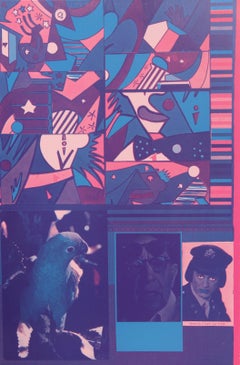 Cary's come sposa di guerra, litografia Pop Art di Eduardo Paolozzi