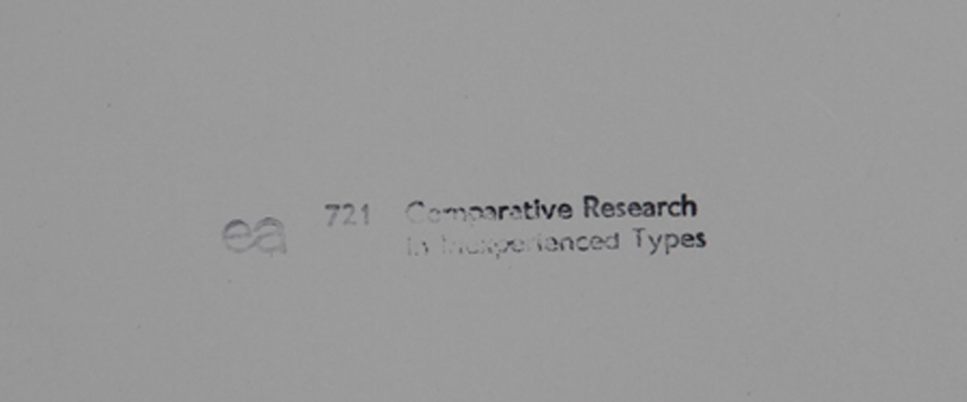 Comparative Research in Inexperienced Types, lithographie Pop Art d'Eduardo Paolo en vente 1