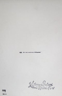 Early Mental of 300 Geniuses, Pop Art Lithograph by Eduardo Paolozzi