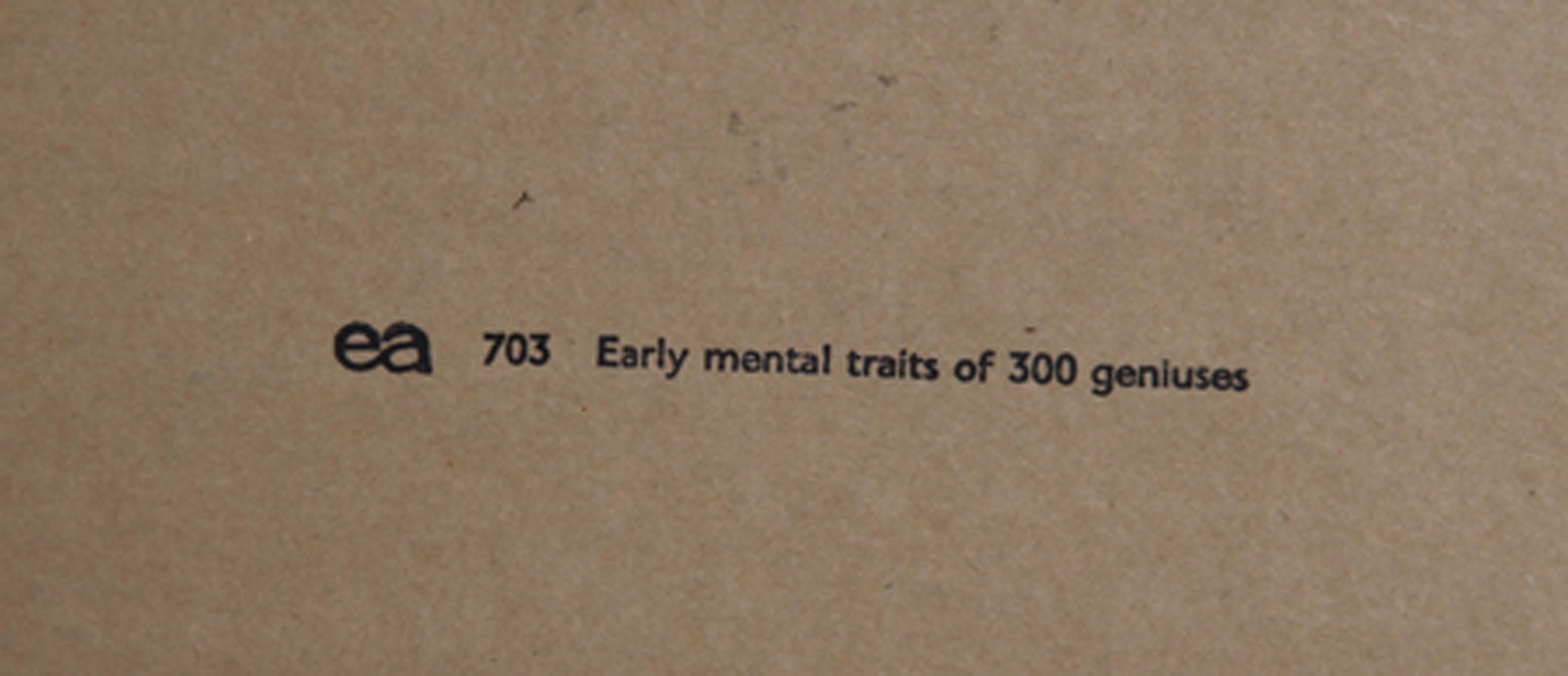 Early Mental Traits of 300 Geniuses II, Pop Art Lithograph by Eduardo Paolozzi For Sale 3