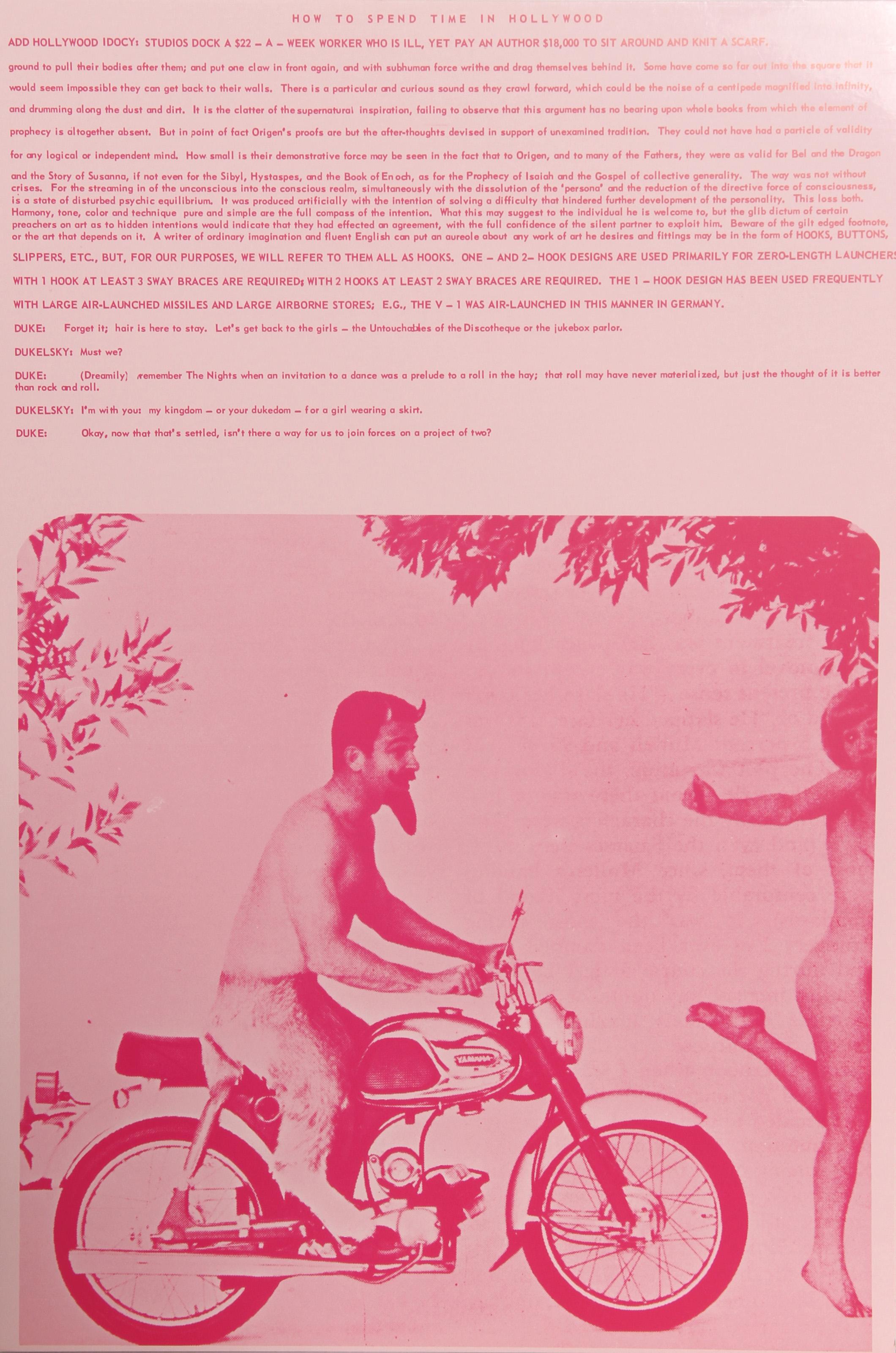 Eduardo Paolozzi, Britannique (1924 - 2005) - How to Spend Time in Hollywood, Portfolio : General Dynamic F.U.N. Portfolio, Année : 1970, Médium : Photolithographie, cachet signé au verso, Edition : 350, Format : 15 in. x 10 in. (38.1 cm x 25.4 cm),