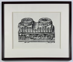 Tinteros Silver de Eduardo Paolozzi arte pop en blanco y negro con tren de semitonos