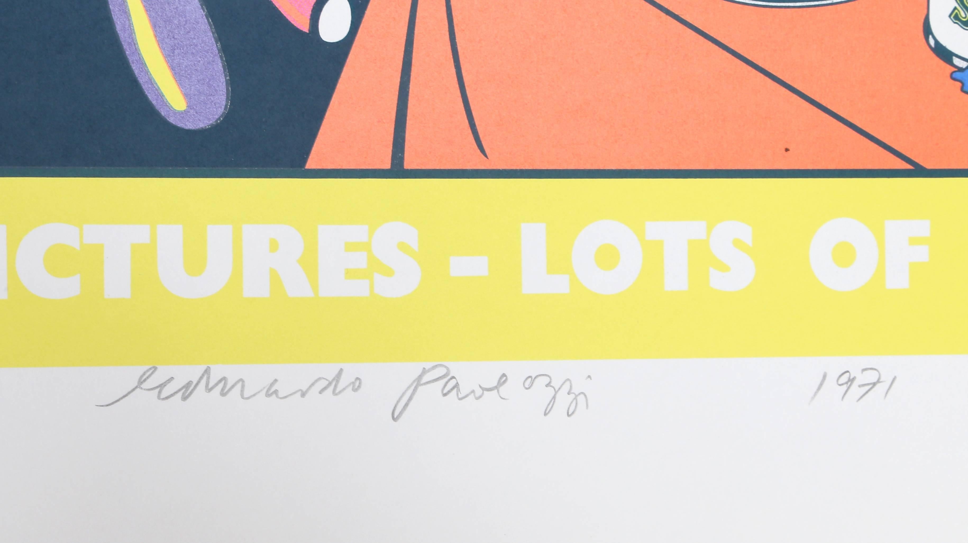 Lots of Pictures, Lots of Fun - Pop Art Screenprint by Eduardo Paolozzi im Angebot 1