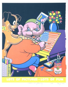 Lots of Pictures, Lots of Fun - Pop Art Screenprint by Eduardo Paolozzi