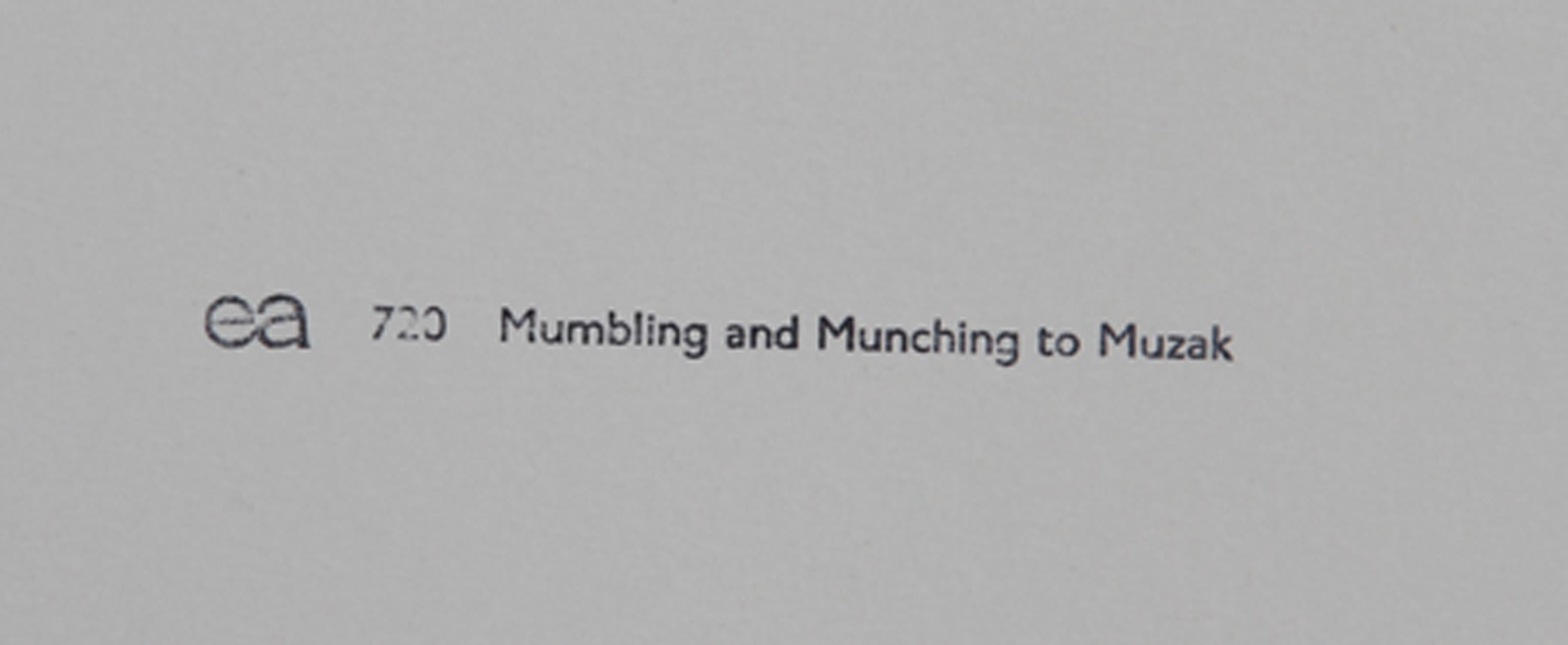 Mumblind and Munching to Muzak, Pop Art Lithograph by Eduardo Paolozzi For Sale 4