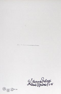 Notes on Organisation of Paradise, Pop Art Lithograph by Eduardo Paolozzi