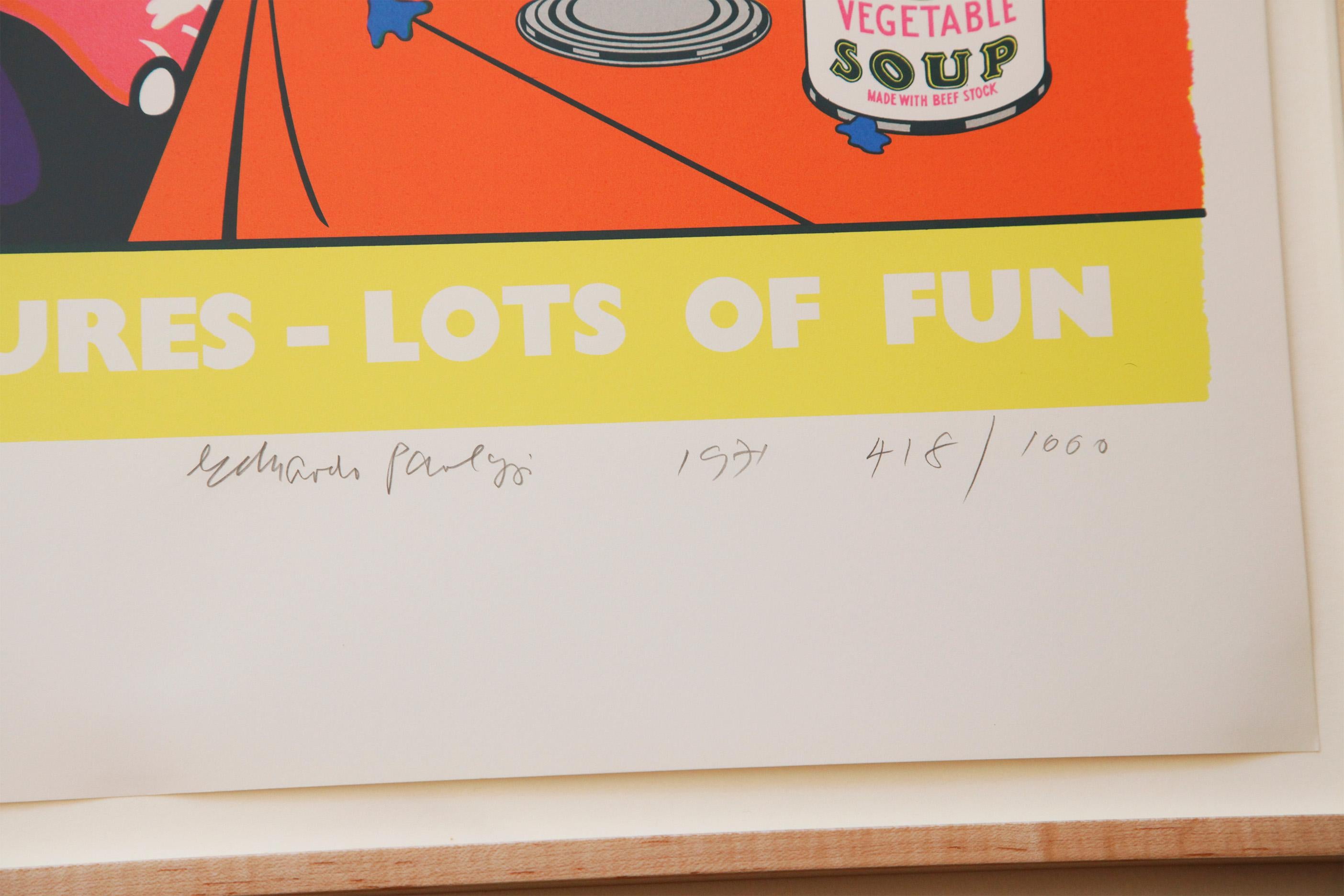 Tante foto, tanto divertimento - Serigrafia incorniciata di Eduardo Paolozzi 1