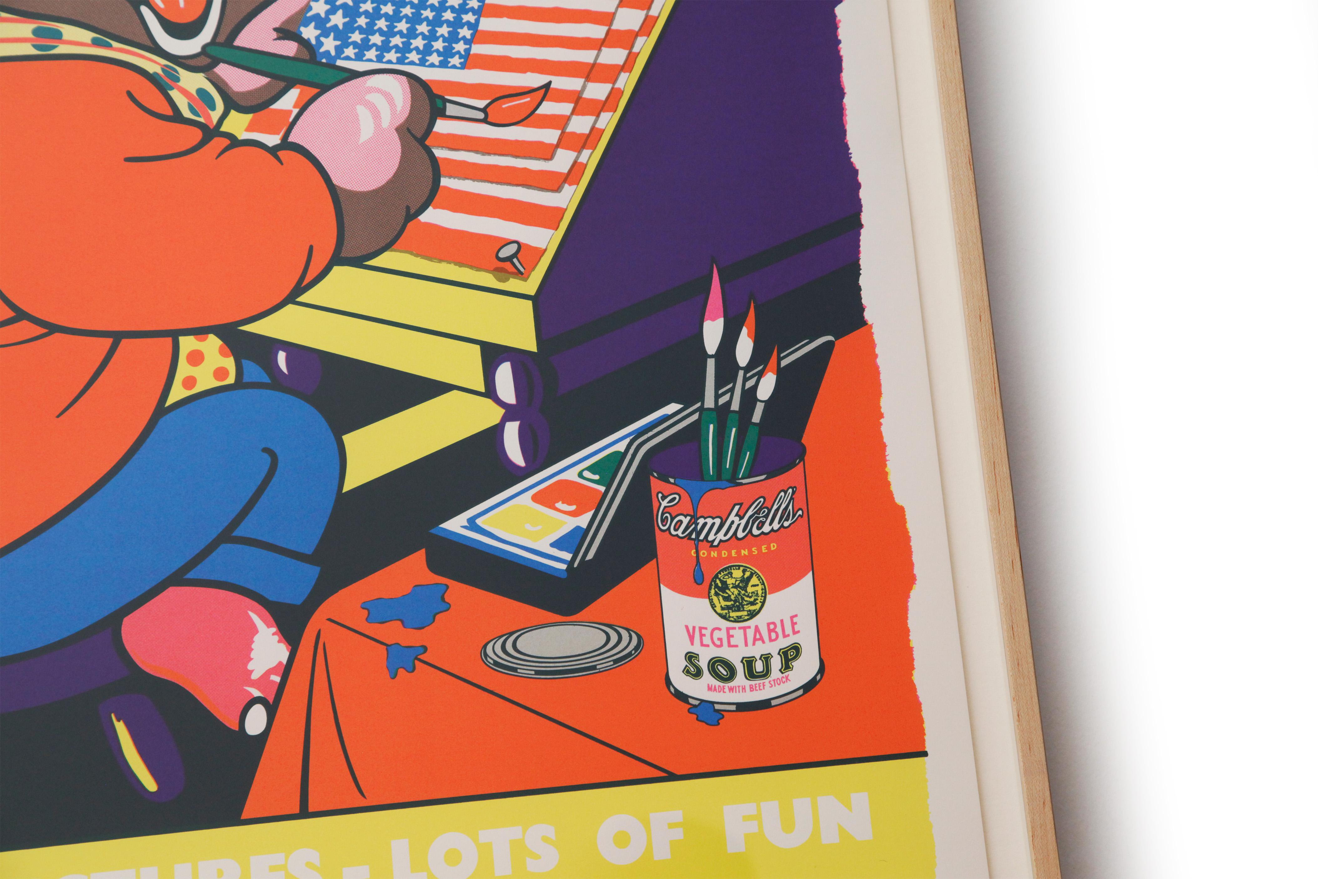 Tante foto, tanto divertimento - Serigrafia incorniciata di Eduardo Paolozzi 2
