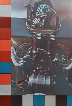 Sirene sintetiche in Pink Light District, litografia Pop Art di Eduardo Paolozzi