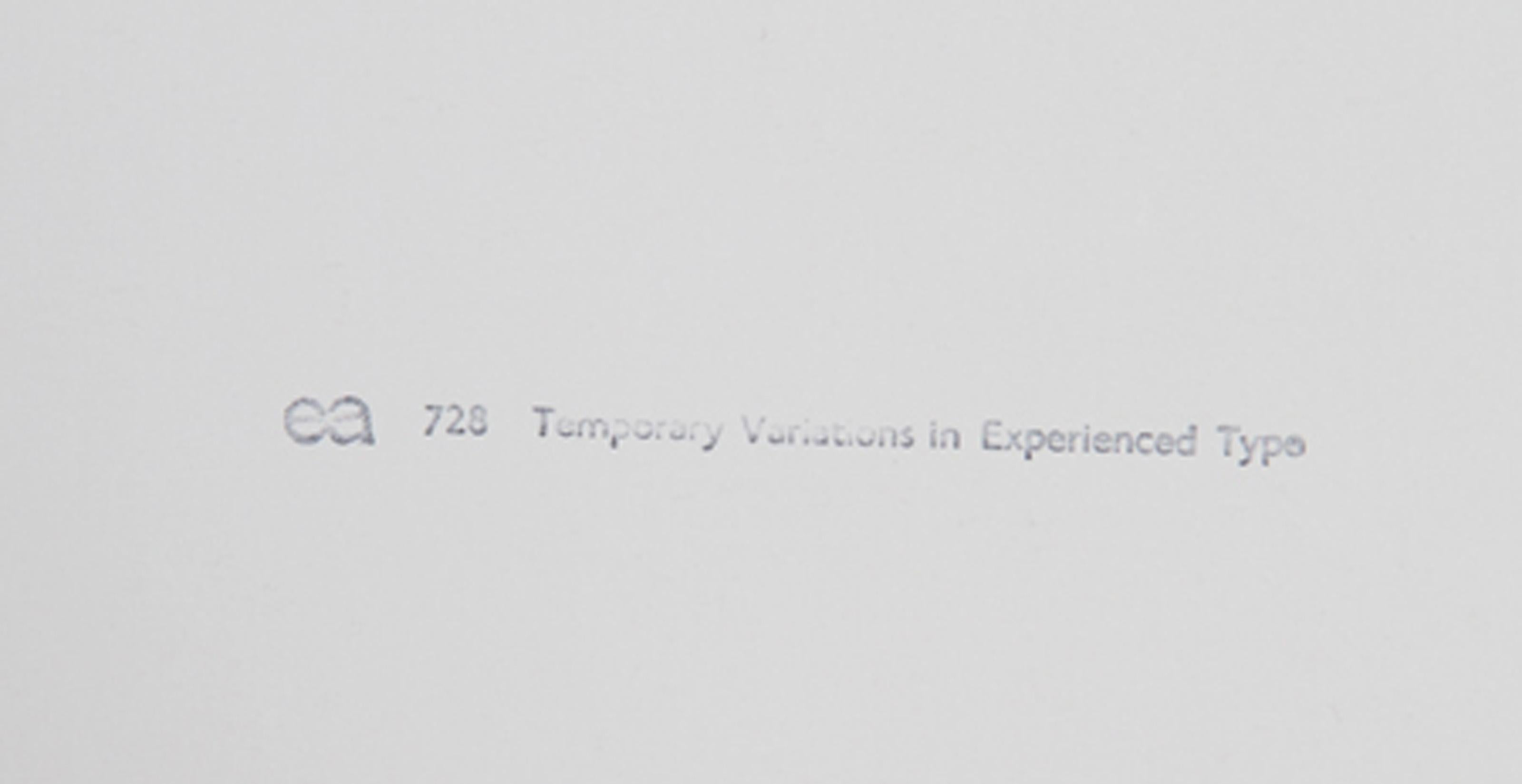 Vorübergehende Variationen in Experienced Type II, Pop Art Lithographie von Paolozzi (Beige), Abstract Print, von Eduardo Paolozzi