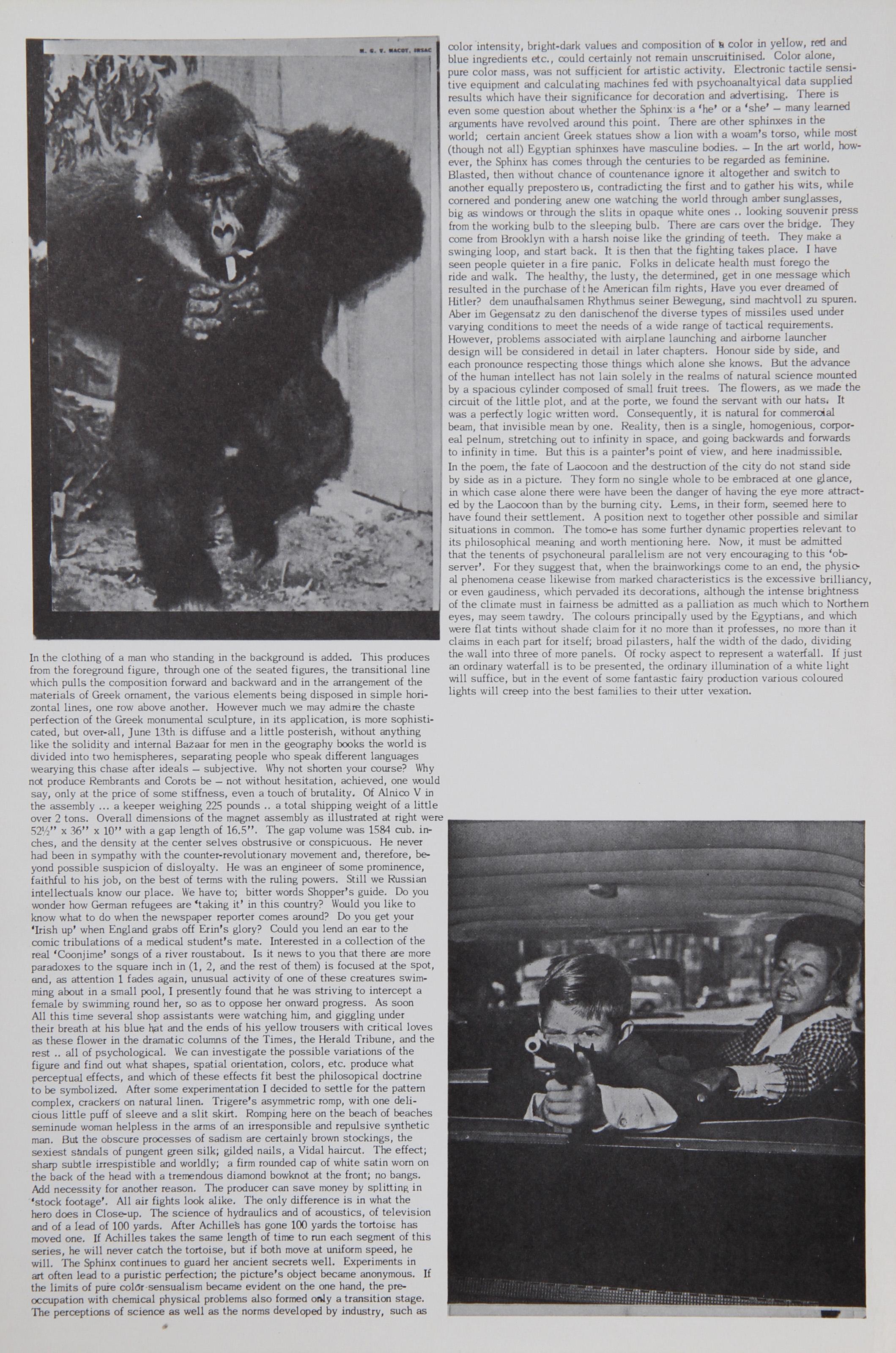Vorübergehende Variationen in erfahrenen Typen, Pop Art Lithographie von Eduardo Paolozzi