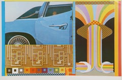 Totem e tabù della giornata dalle nove alle cinque, litografia Pop Art di Paolozzi