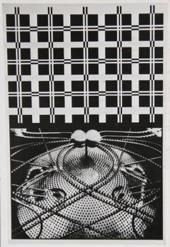 Senza titolo - Griglia ottica, litografia Pop Art  di Eduardo Paolozzi