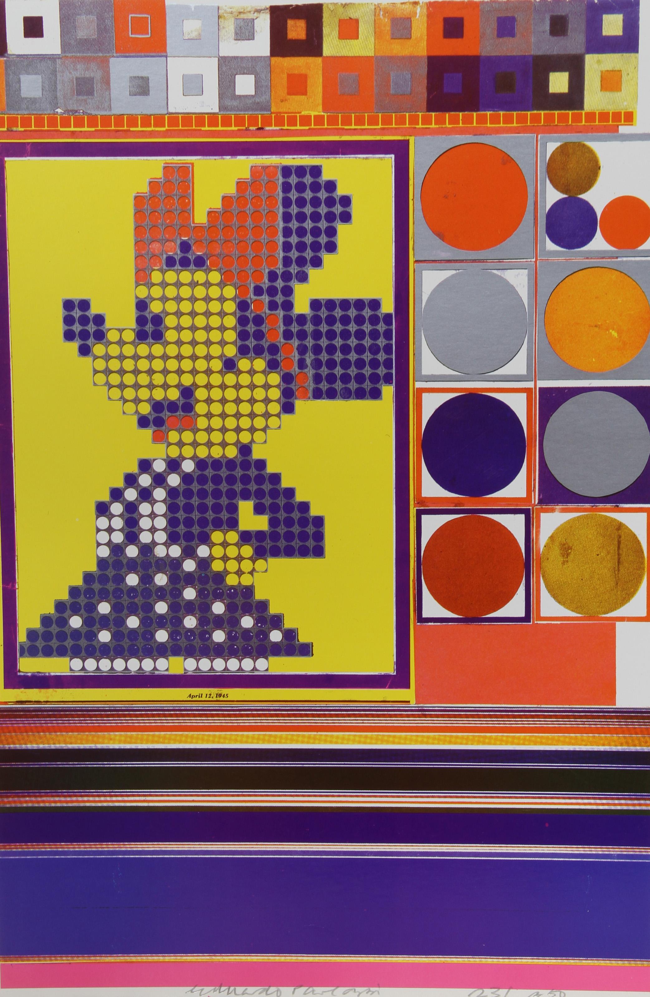 Eduardo Paolozzi Abstract Print - What are the Building Blocks of Structuralism?, Pop Art Screenprint by Paolozzi