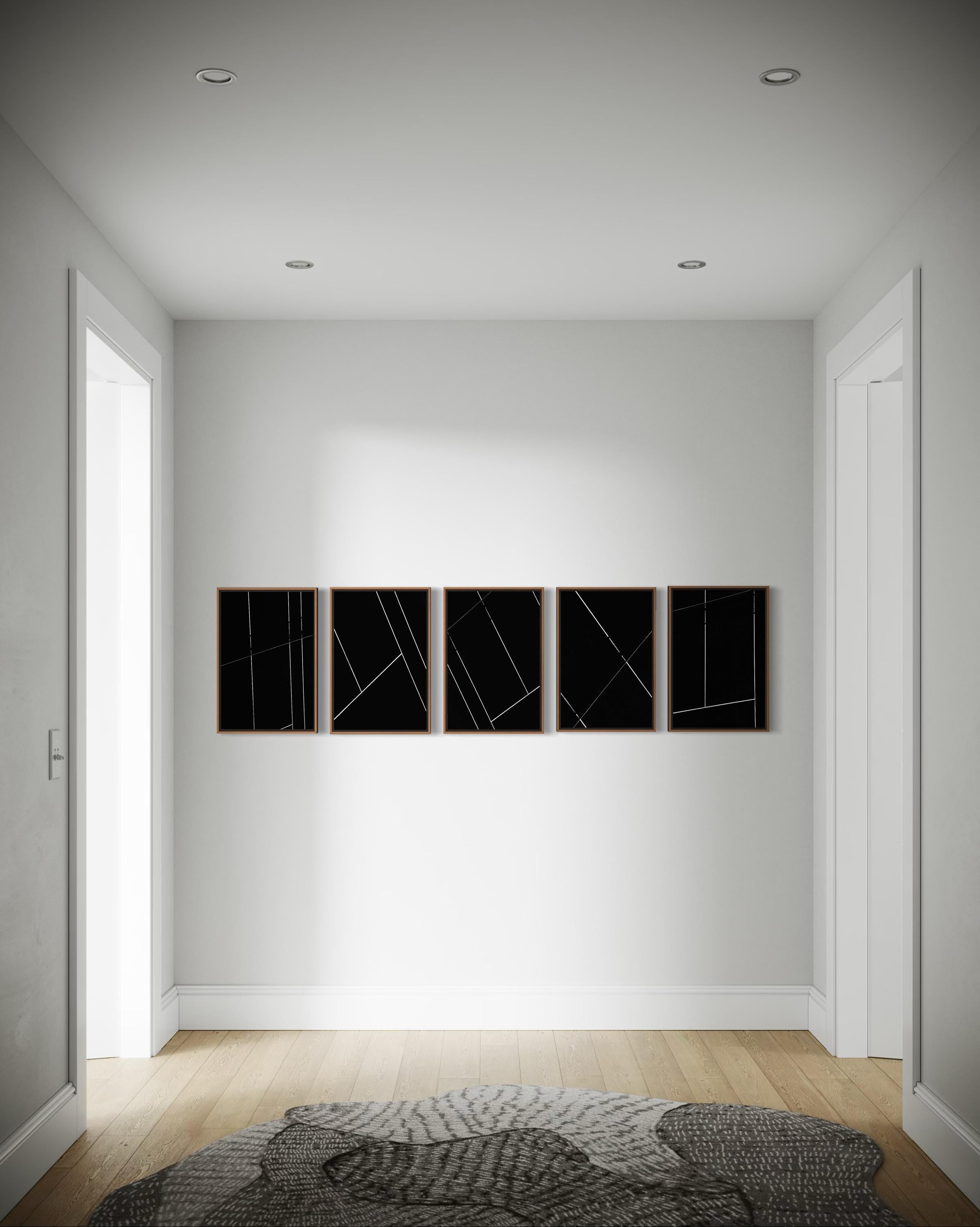 Lines of Silence, Limitierte Auflage von 15 Stück. Größe: jeweils 18 × 12 cm (Polyptychon) im Angebot 3