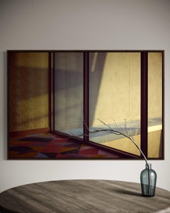 Room for Light, Abstract Geometric Photography on Cotton Canvas, 2025