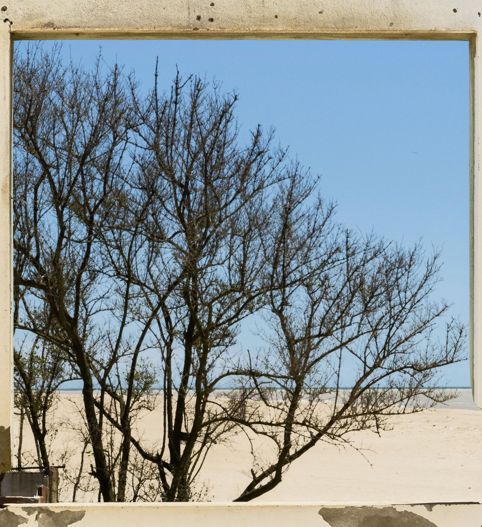 Sem Luz. From The Janela do Tempo series - Beige Color Photograph by Eduardo Rezende