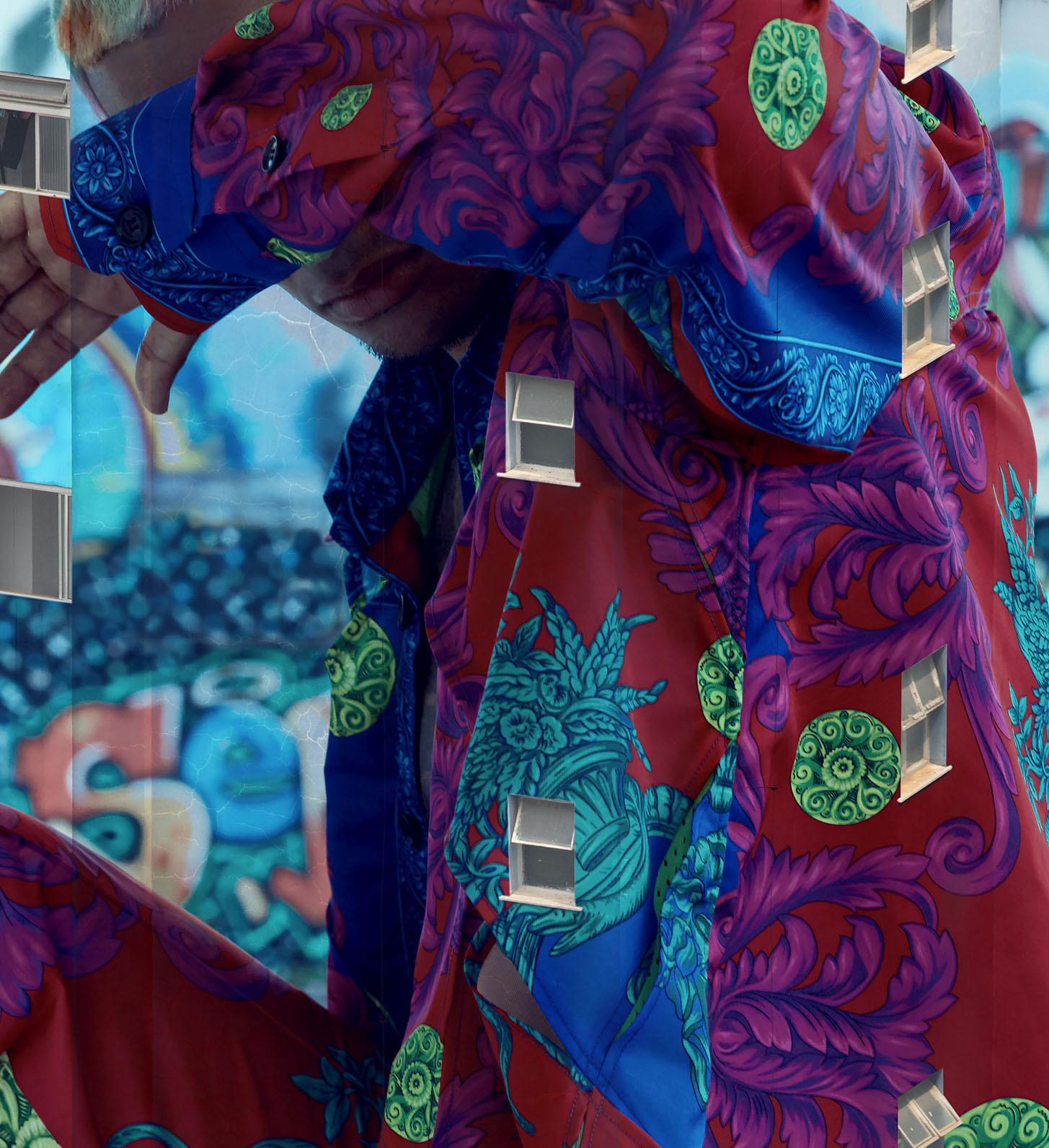 Stomp. Extrait de la série Billboard - Violet Color Photograph par Eduardo Rezende