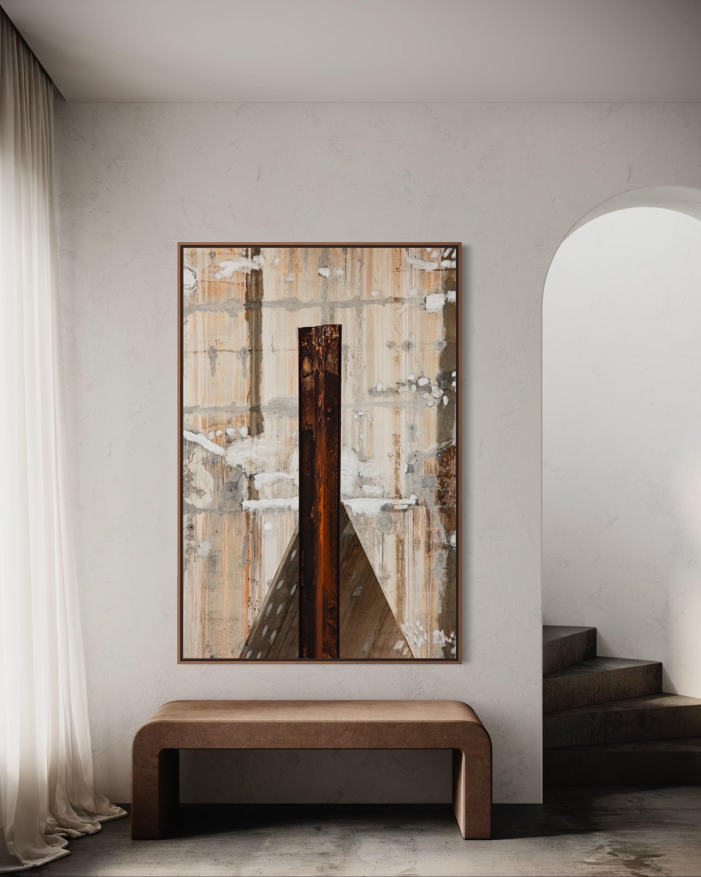 Totem, Unique Work + 1 AP + 1 EP - Beige Abstract Photograph by Eduardo Rezende