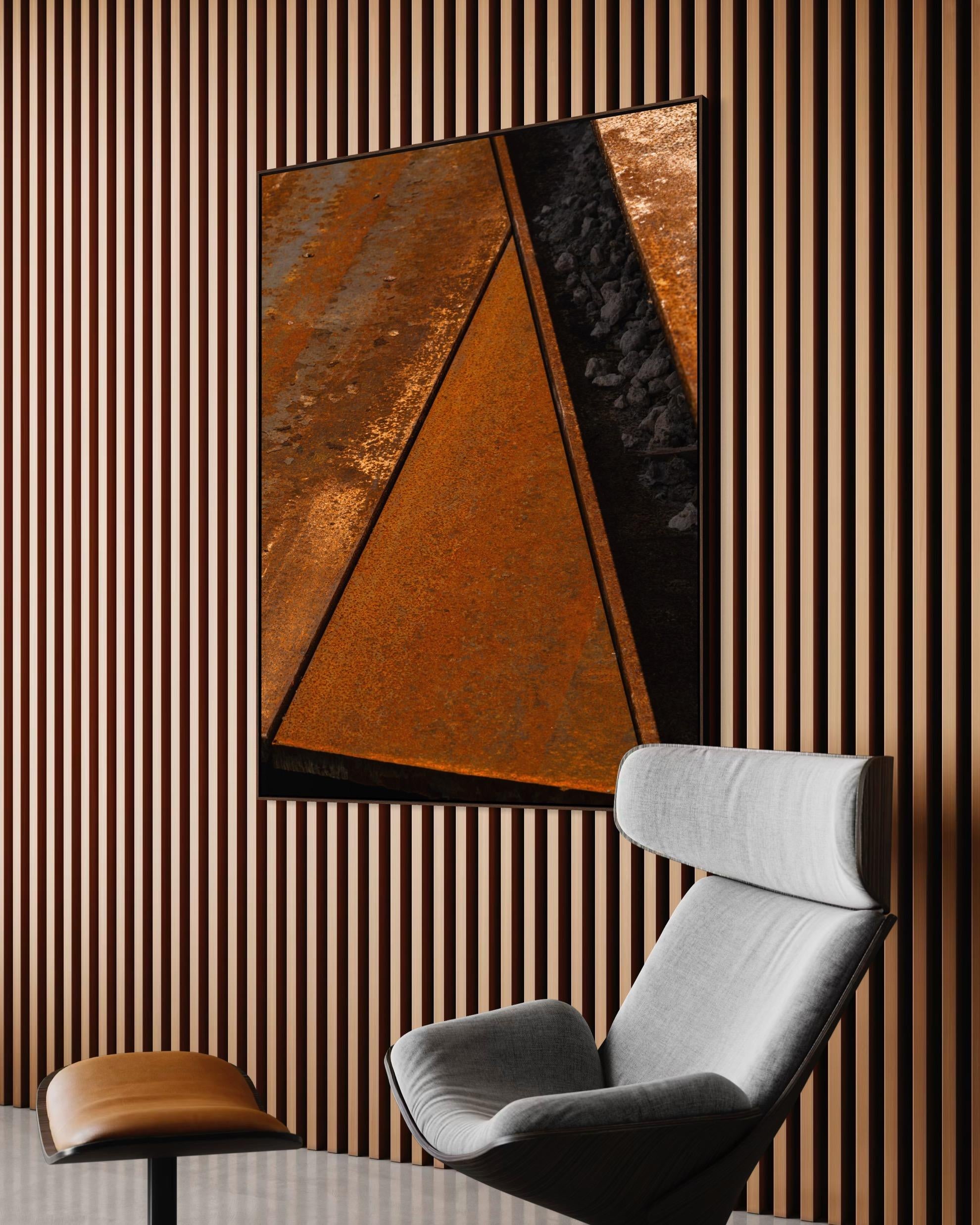 Triangle, Unique work + 1 AP + 1 EP - Brown Abstract Photograph by Eduardo Rezende