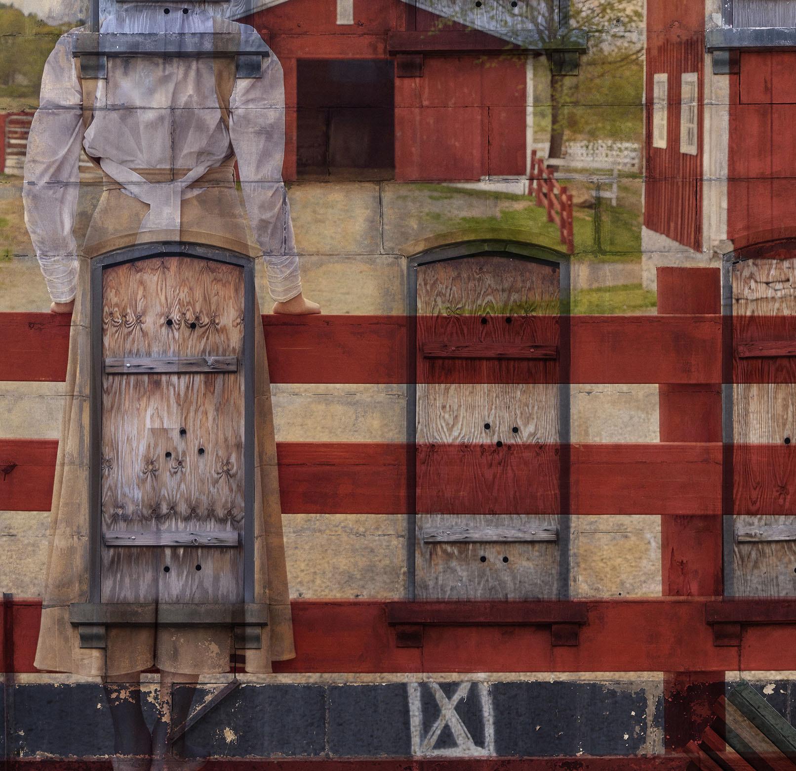 Visionaire. Extrait de la série Billboard - Marron Landscape Photograph par Eduardo Rezende