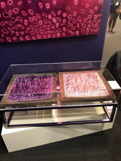 Eddy Mendoza Table Collection - Lucy Coffee Table with metal 3D artwork