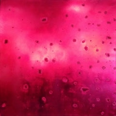 "MGTA" - Pink metallic abstract painting