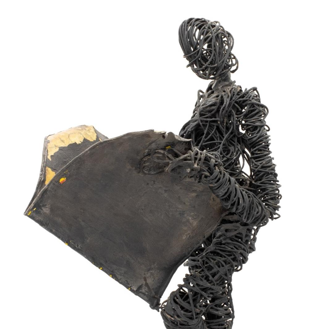 Eduardo Torres Man Reading Wire Sculpture, 1968 In Good Condition In Astoria, NY
