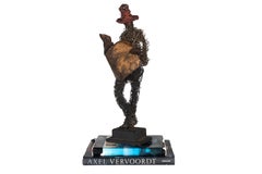 Eduardo Torres MCM Wire Newspaper Reader Sculpture