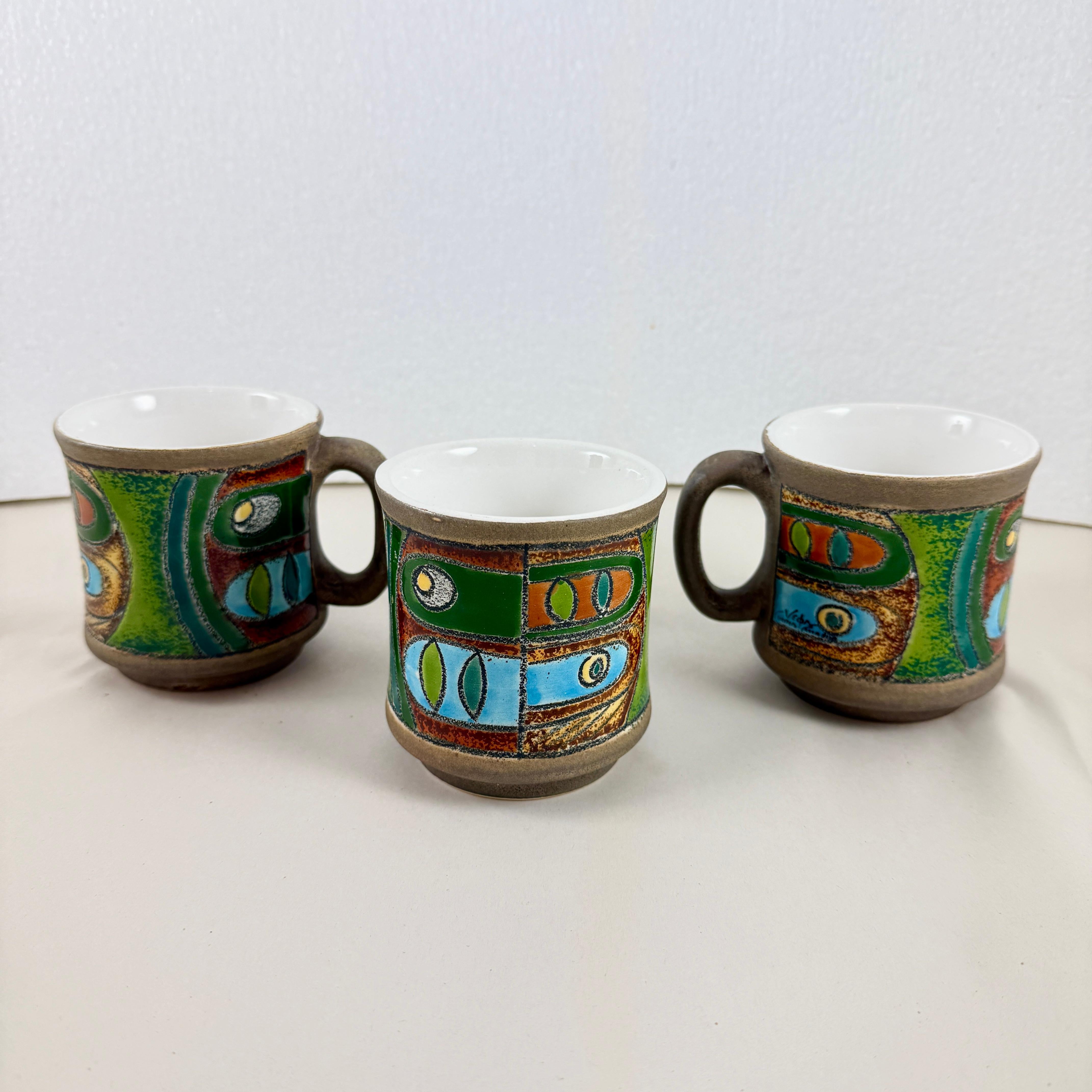 Eduardo Vega Kaffeeservice aus Keramik, Ecuador 1970er Jahre im Zustand „Hervorragend“ im Angebot in Philadelphia, PA