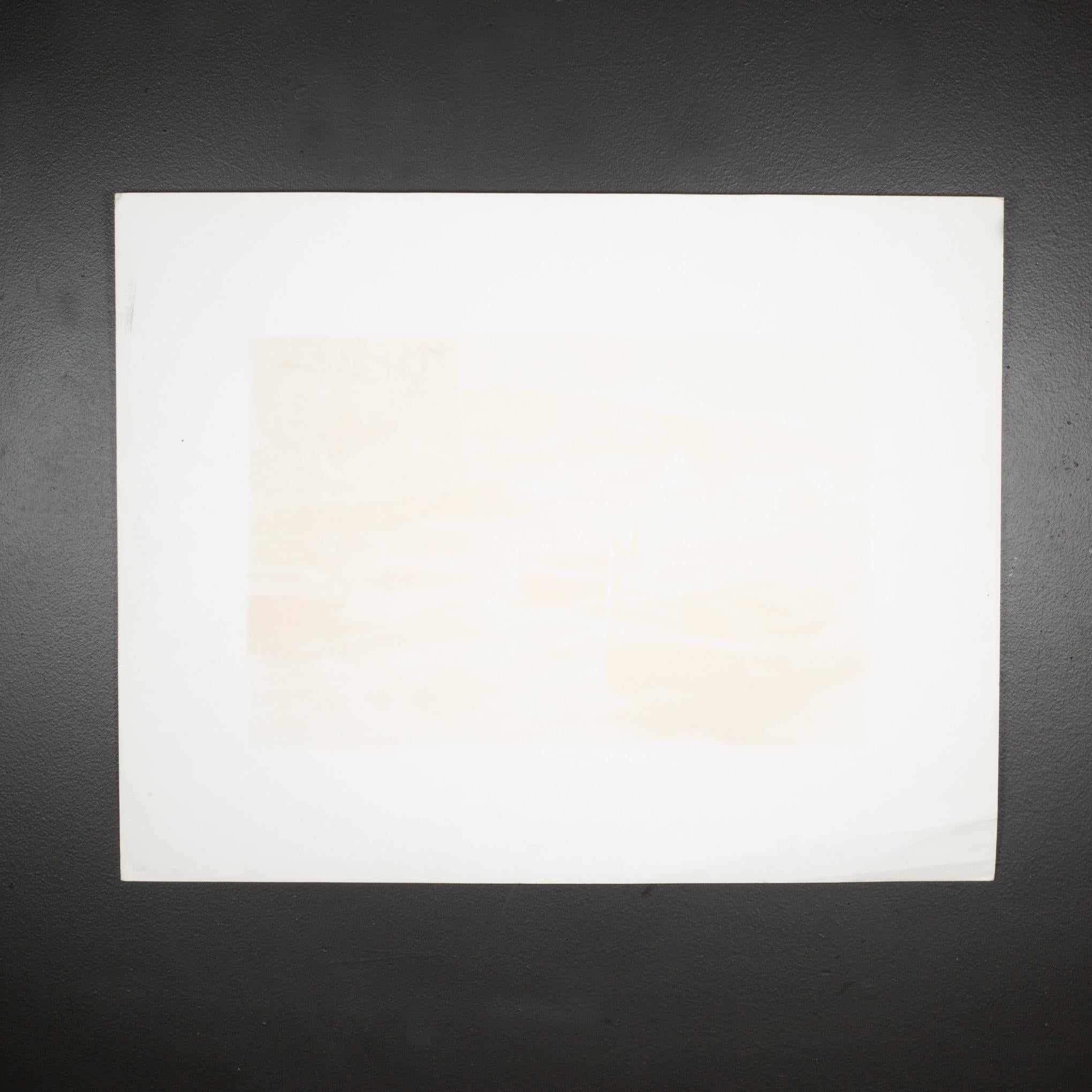 Eduardo Vial-Hugas, Boat on Shore, Artists Proof, Lithograph, Signed (20. Jahrhundert) im Angebot