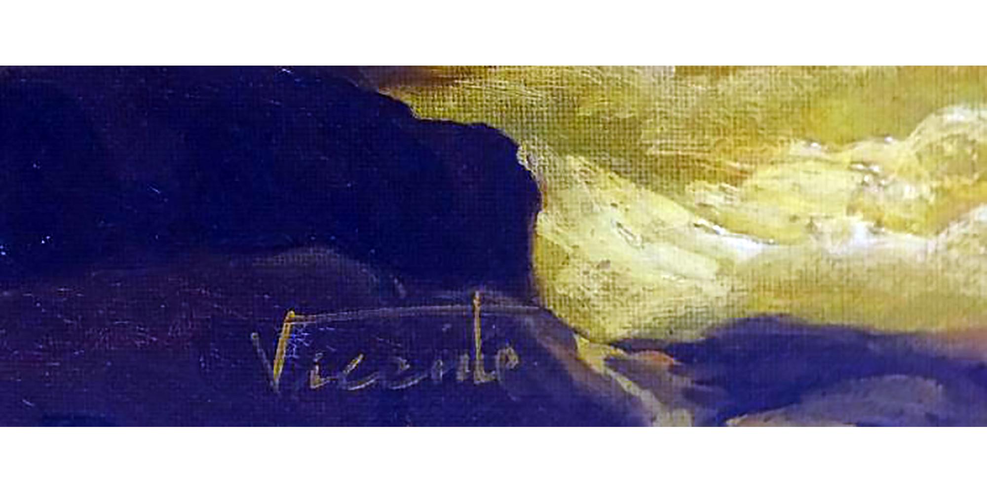 Large Spanish Landscape Oil Painting by Eduardo Vicente 1