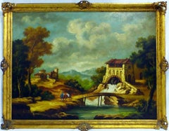 Large Spanish Landscape Oil Painting by Eduardo Vicente