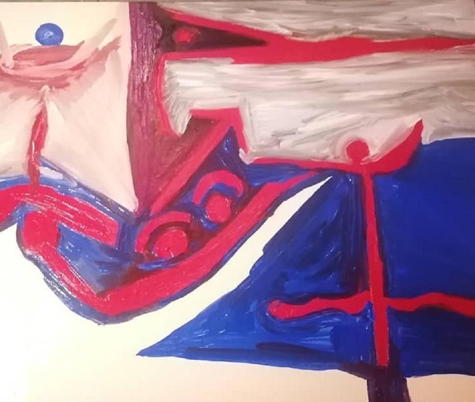RED SEA - Painting by Eduardo Vidal