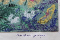 Autumn flowers. 1974, paper, pastel, 25x37 cm