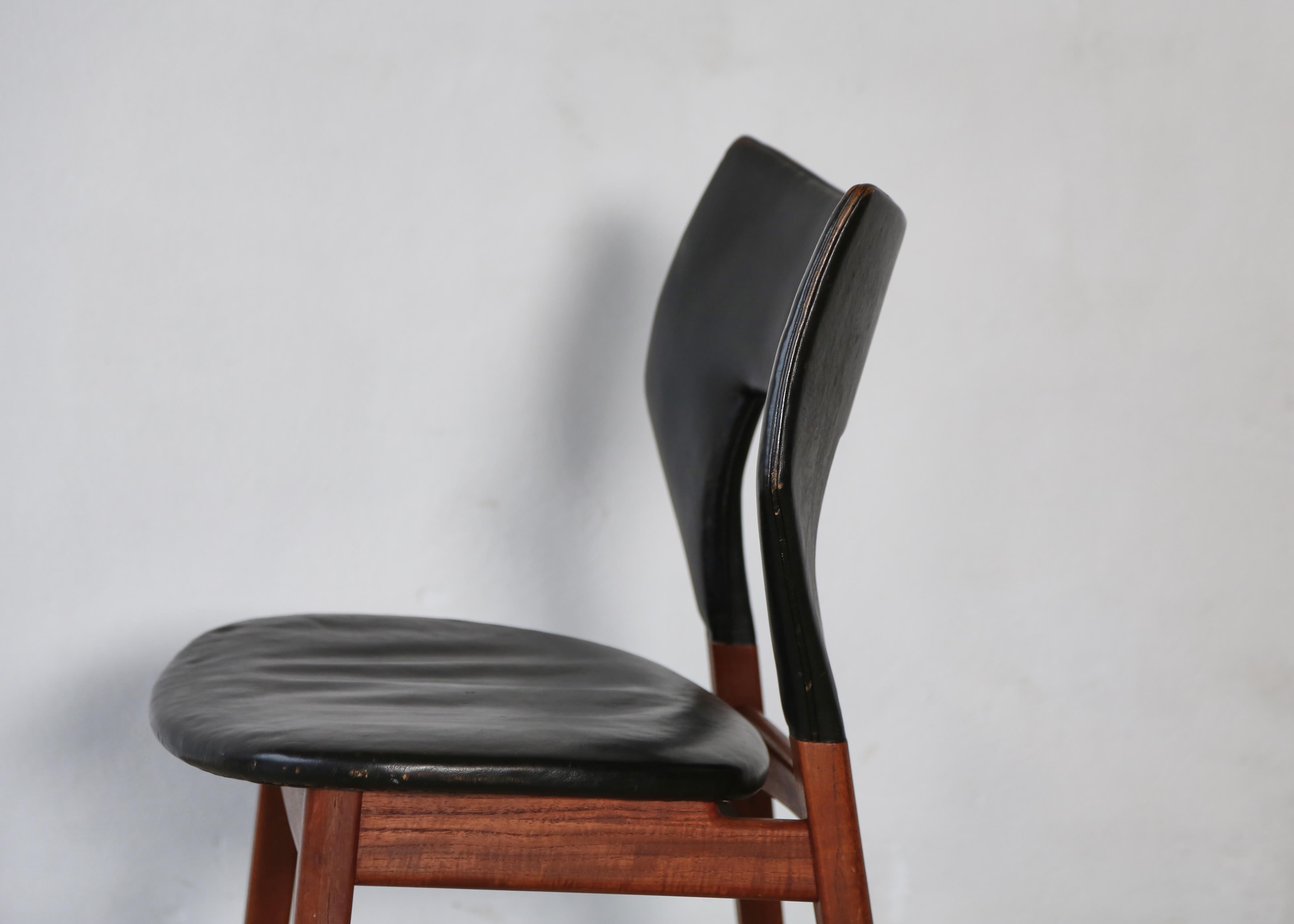 Edvard and Tove Kindt-Larsen Dining Chairs, Thorald Madsens, Denmark, 1950s For Sale 10