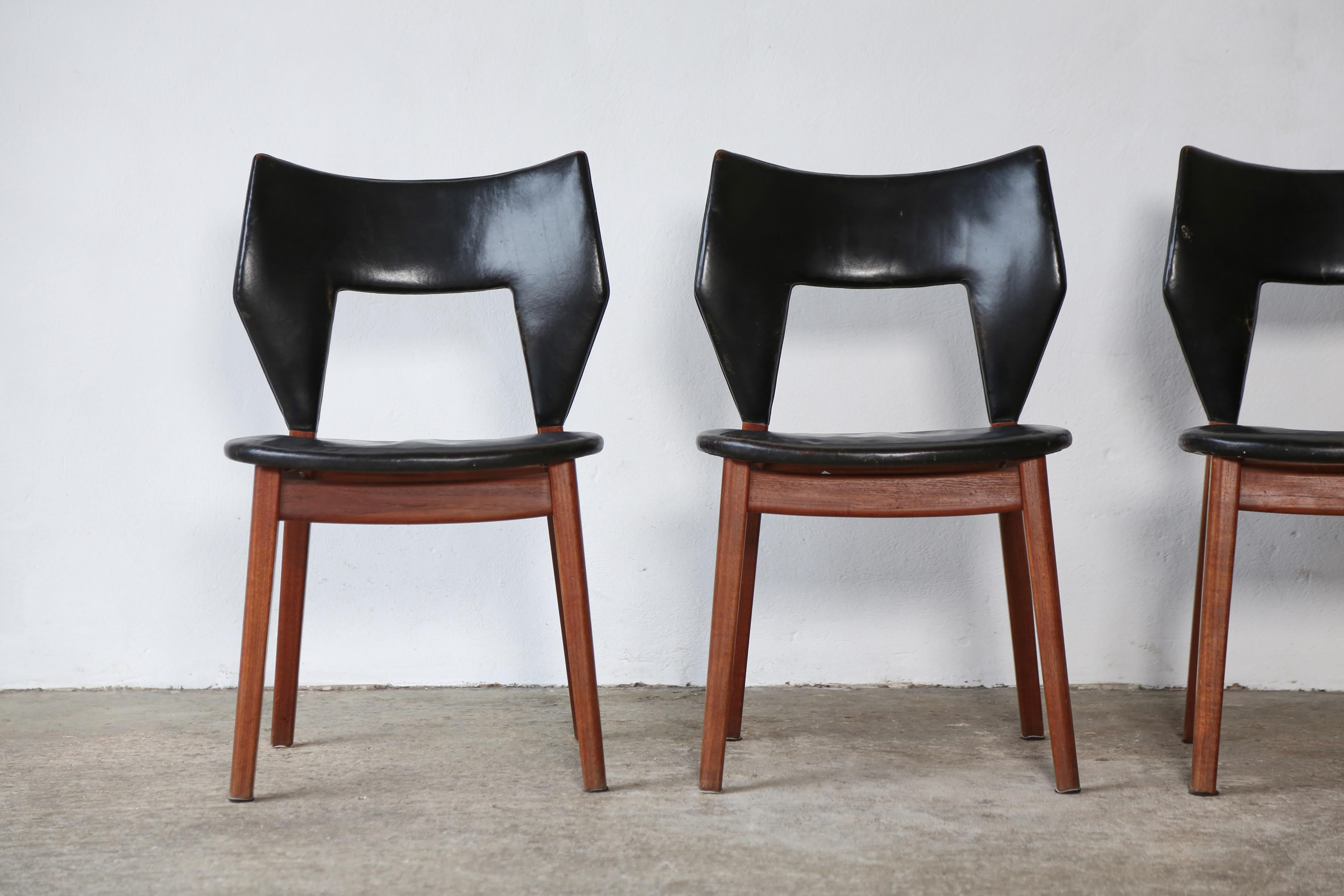 Danish Edvard and Tove Kindt-Larsen Dining Chairs, Thorald Madsens, Denmark, 1950s For Sale