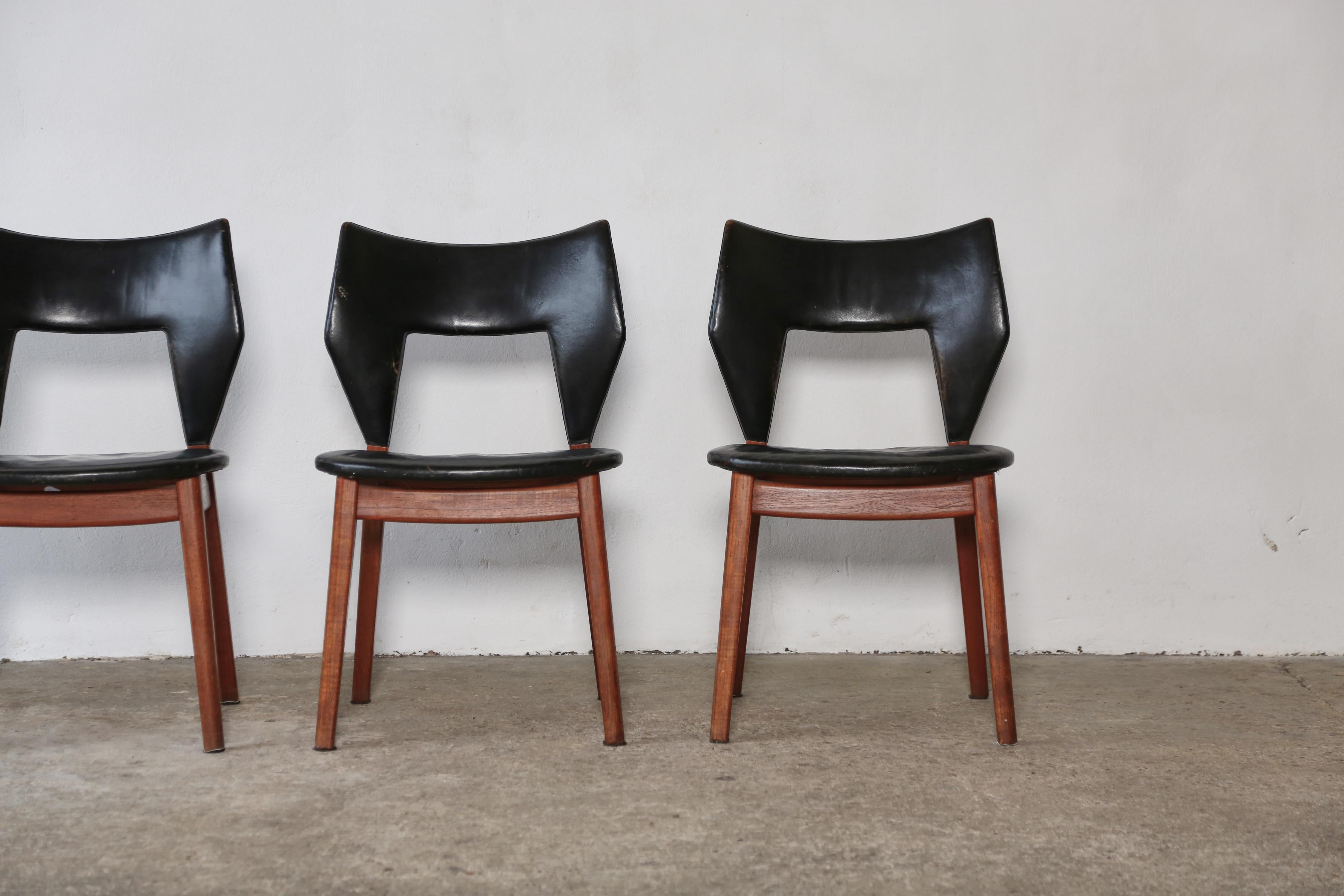Edvard and Tove Kindt-Larsen Dining Chairs, Thorald Madsens, Denmark, 1950s For Sale 1